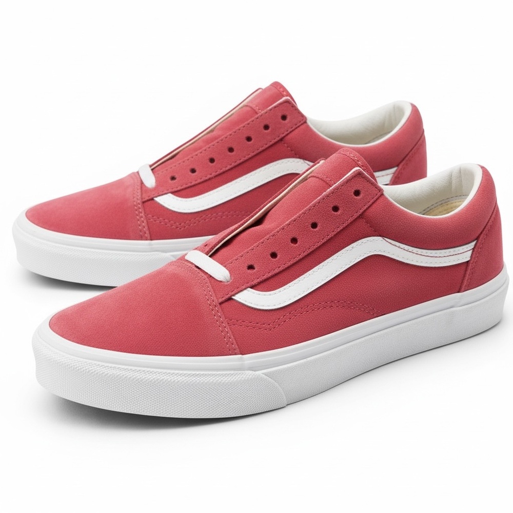 Vans Old Skool Red Suede HEIQ Water Repellent Sneakers Men’s 9 / Women’s‎ 10.5